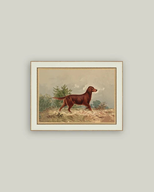 4x6 Standing Retriever Framed Art