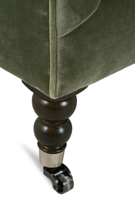 MAD-033-EXP-GREEN 90” Madeline Sofa - Antiqued Moss Velvet