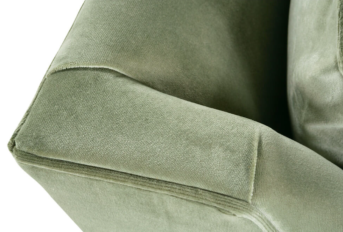 MAD-033-EXP-GREEN 90” Madeline Sofa - Antiqued Moss Velvet