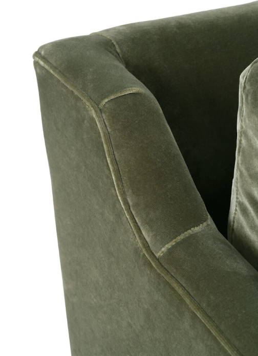 MAD-033-EXP-GREEN 90” Madeline Sofa - Antiqued Moss Velvet