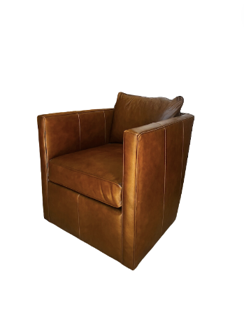 Rothko Leather Swivel Chair