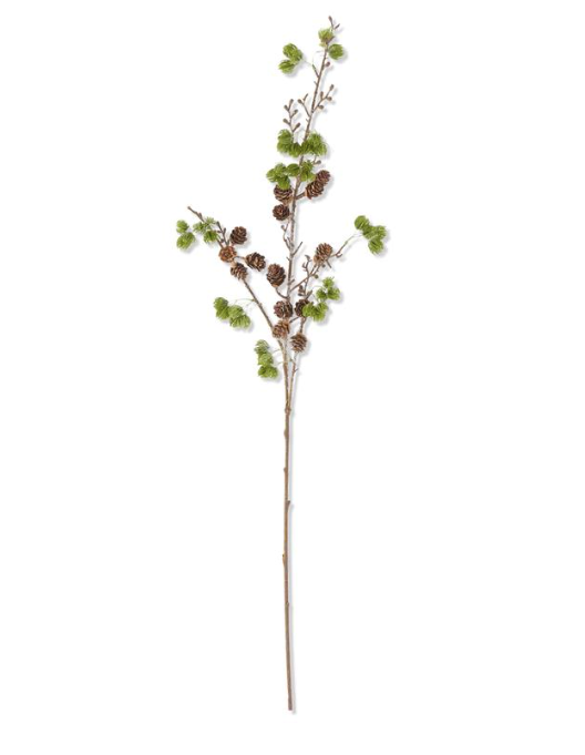 55281A 39 Inch Glittered Larch Pine Stem