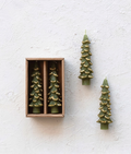 4 3/4" Unscented Tree Taper Candles, Set of 2