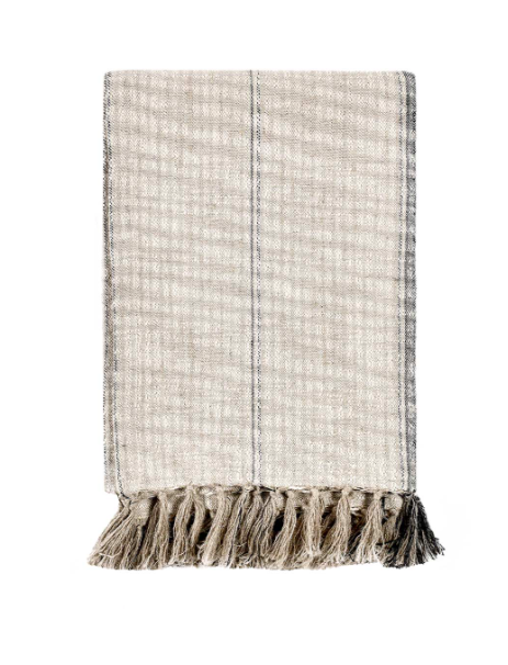 V230064 Ria Natural/Black Throw