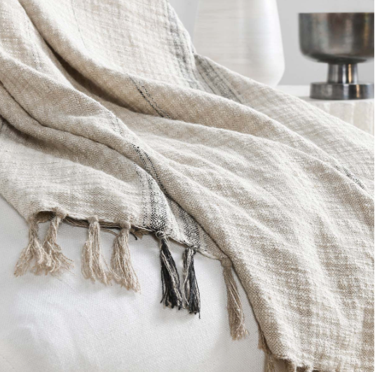 V230064 Ria Natural/Black Throw