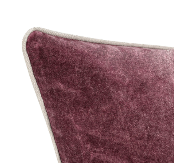 Heirloom Sangria Red Velvet Pillow, 3 Sizes