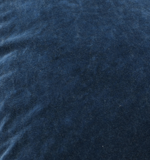 V150762 Heirloom Navy Velvet Pillow, 18x18