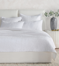 BEDQ508K Danica White 4pc King Quilt Set