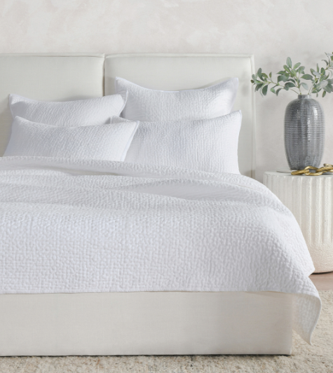 BEDQ5508Q Danica White 3pc Queen Quilt Set