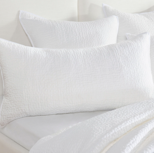 BEDQ508K Danica White 4pc King Quilt Set