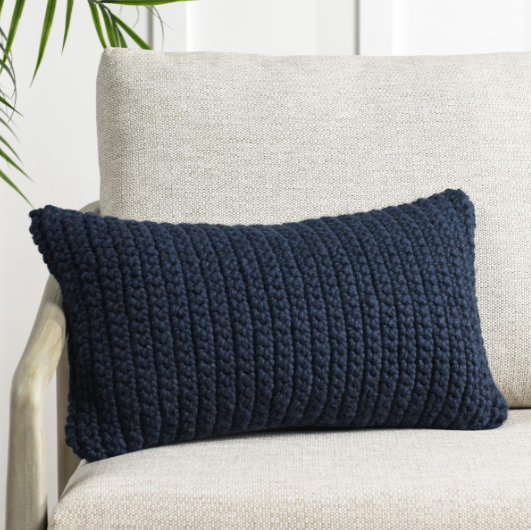 VO80006 14x26 Prism Navy Blue Pillow
