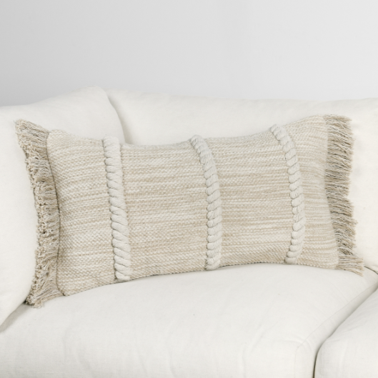 V300004 14x26 Lucera Natural Pillow