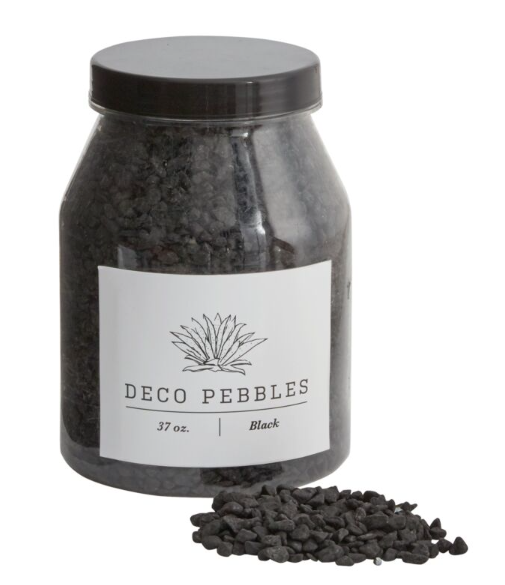 22570.55 Black Deco Pebbles 37 oz