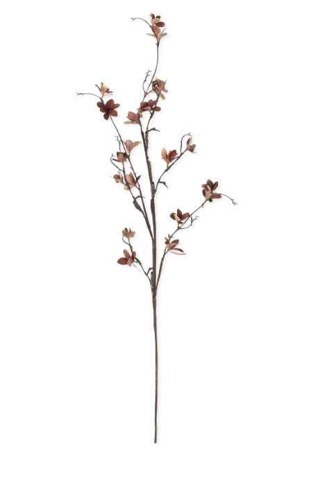 42449A 40" Brown Magnolia Blossom Spray