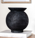 PDCP17 9.6" Black Round Pot