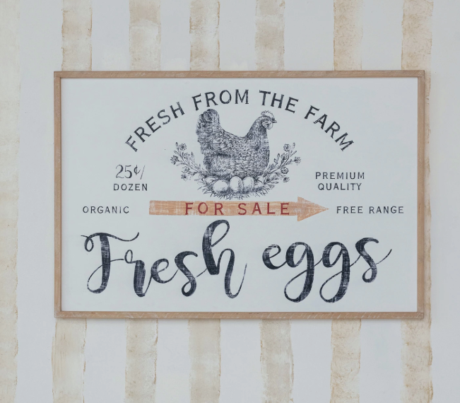 DF9553 Framed Wall Décor Fresh From the Farm