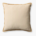 PJBR0001 22x22 Sullivan Natural & Gold Pillow