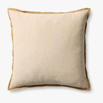 PJBR0001 22x22 Sullivan Natural & Gold Pillow