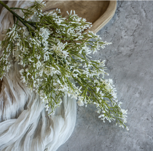 HZ249470 22" White Mountain Mint Spray