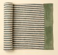4-6399 Sea Stripe Block Print Table Runner