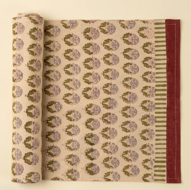 4-6394 Nandini Block Print Table Runner