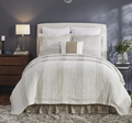 AVALON-KS-NATURAL Avalong Pure Linen King Sham, Natural & White