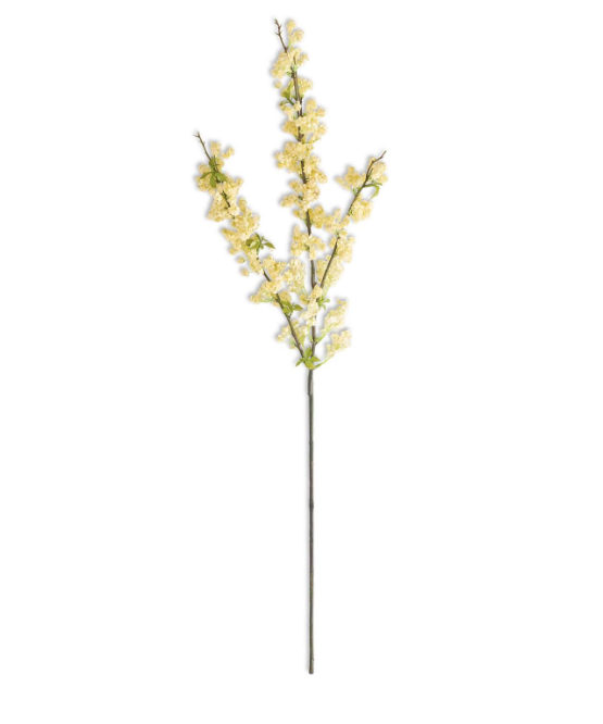 15248A-YE 34" Yellow Wild Blossom Spray