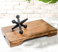 PDVB03 13.8" Mango Wood Pedestal