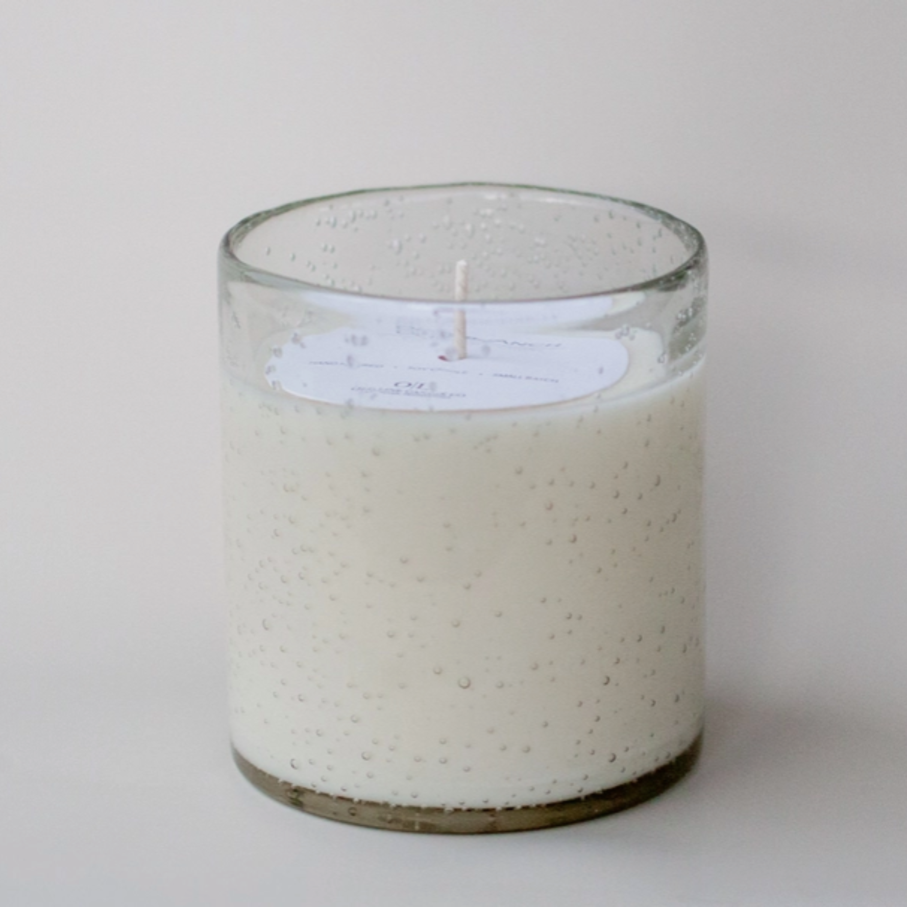 Bubble Flecked Candle Olive Branch