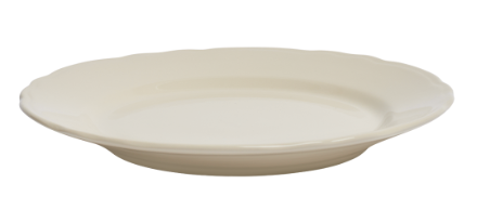 FEST250218 10.62" Scalloped White Main Plate
