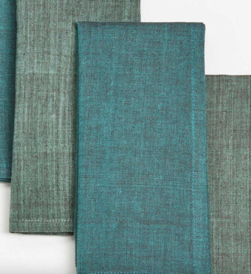 301-151-MC Handwoven Cotton Napkins 16x16" Metallic