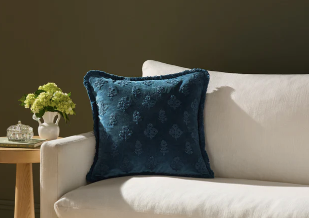 18x18 Darla Navy Pillow
