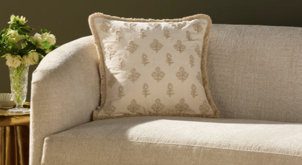 PCJ0025-IVORY 18x18 Darla Pillow, Ivory