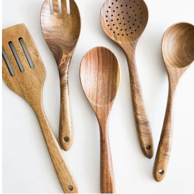 Acacia Kitchen Utensil Se Acacia Kitchen Utensil Set