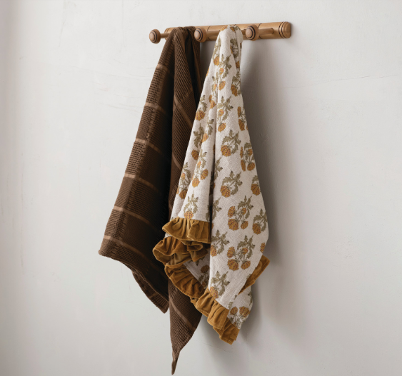 DG2909 Cotton Waffle Weave Throw