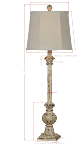 74025 Carson Buffet Lamp