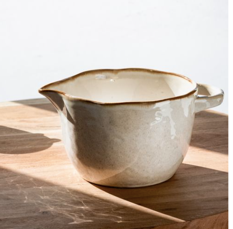 PDCS010 8.8" White Ceramic Mixing Bowl