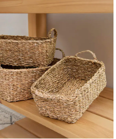 BDC-1004 Large Rectangular Seagrass Basket