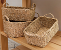BDC-1004 MEDIUM Medium Rectangular Seagrass Basket