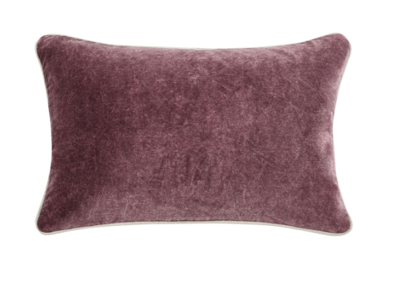 Heirloom Sangria Red Velvet Pillow, 3 Sizes