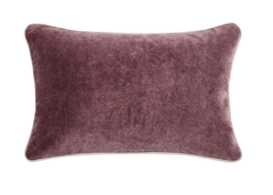 Heirloom Sangria Red Velvet Pillow, 14x20