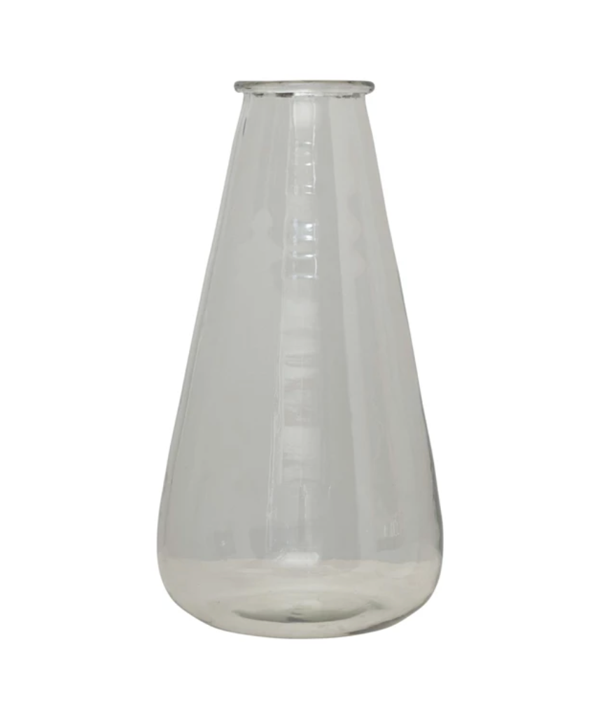 Hand-Blown Vintage Reproduction Glass Vase