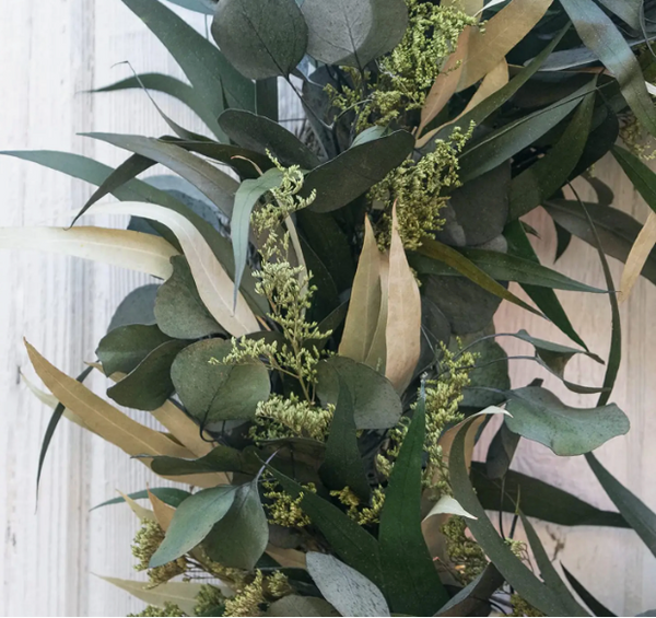Willow and Silver Dollar Eucalyptus Wreath