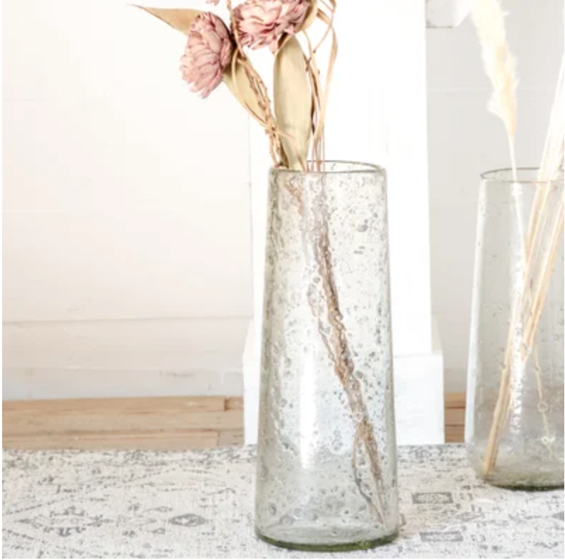 Hammered Glass Vase - 4 Styles