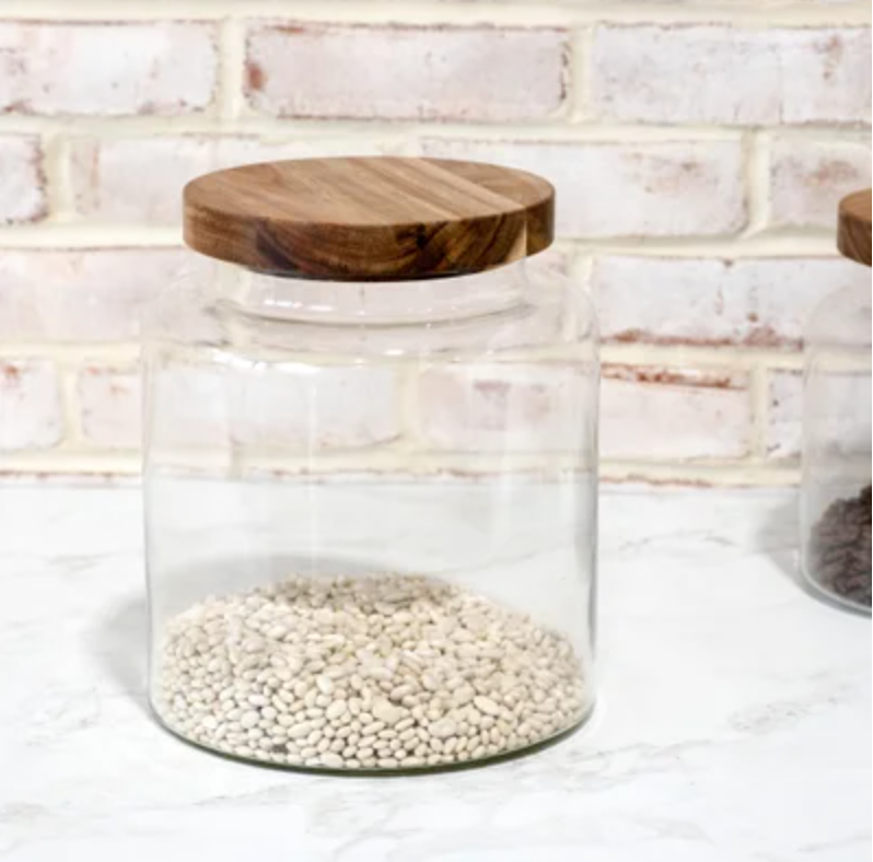 Glass Storage Jar with Lid - 2 Sizes