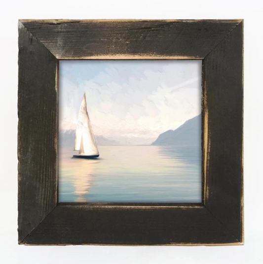 Sailboating on the Lake - Framed Print
