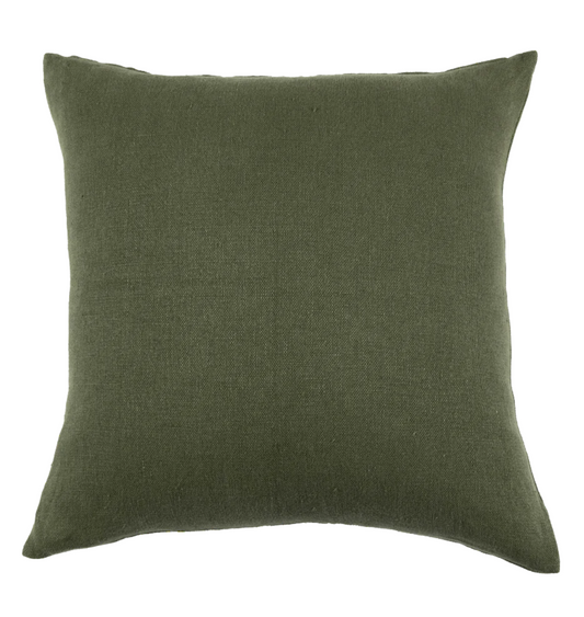 Anika Solid Olive Pillow