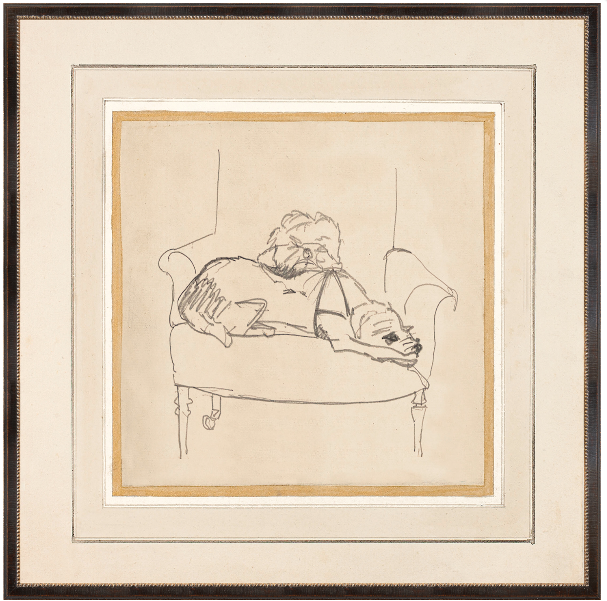 Two Dogs on a Chair- Framed Print