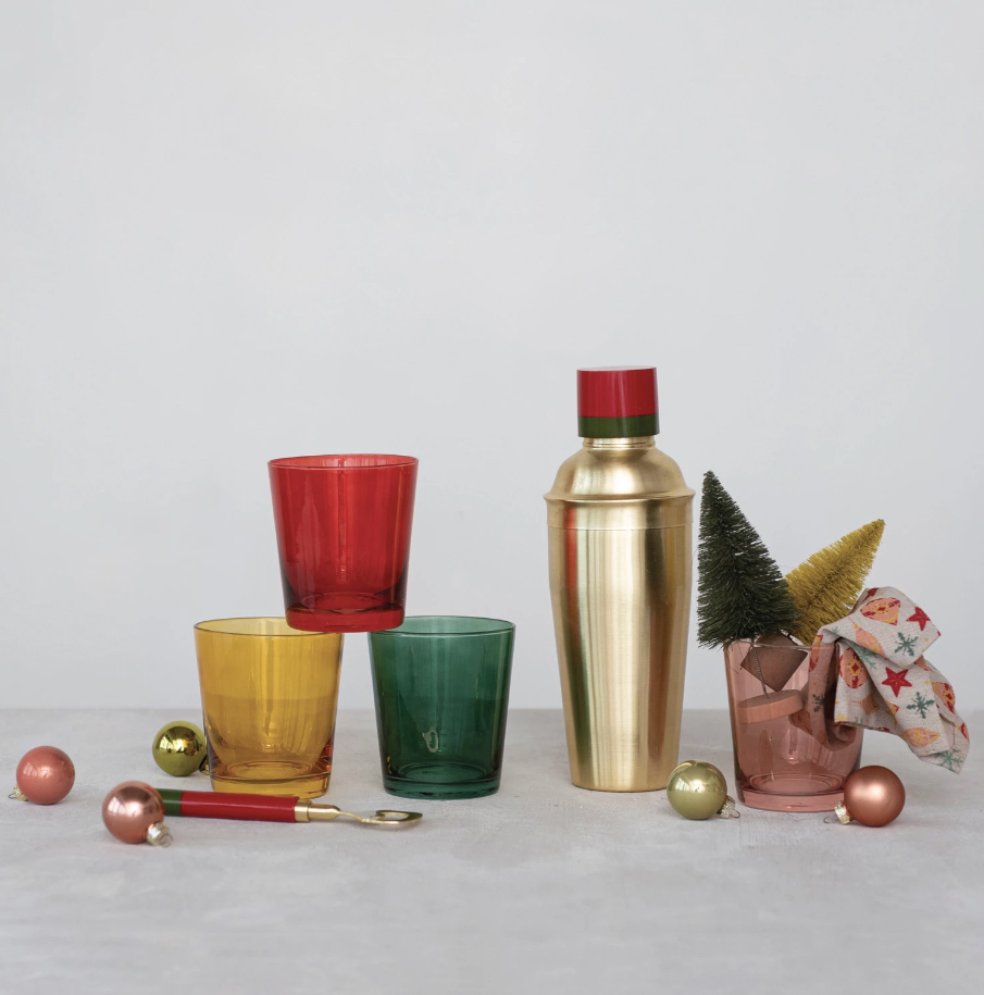 XS2249A 12 oz. Low Ball Drinking Glass, 4 Colors