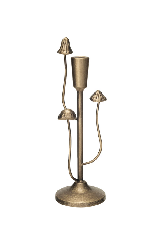 XS6536 Metal Taper Holder w/ Mushrooms